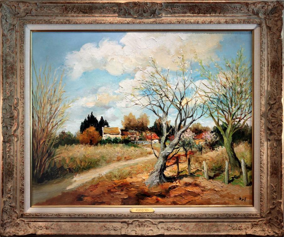 Marcel Dyf  Oil Painting Landscape Printemps dans le Verger