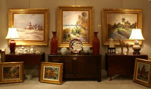 Collection of  Florida paintings by Robert Gruppe