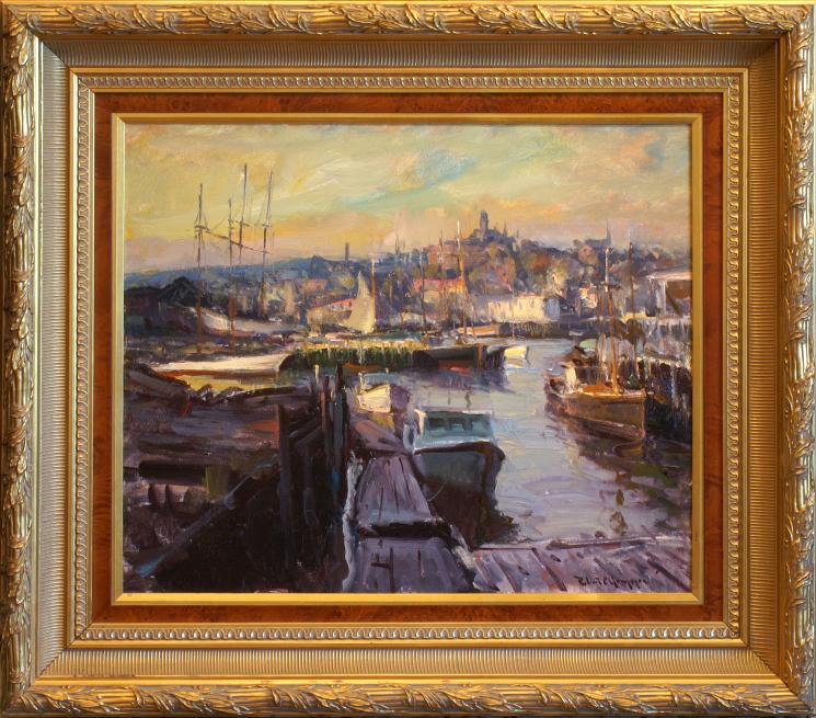 Gloucester Harbor Painting by Robert Gruppe