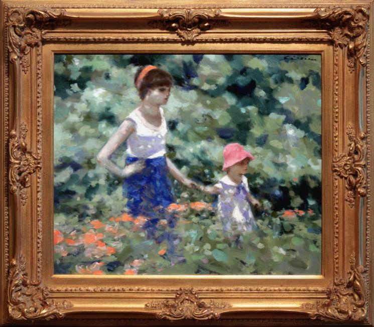 Andre Gisson Painting Les Coquelicots